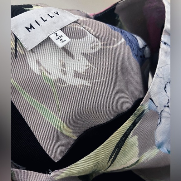 Milly Floral Sheath Dress Wedding Guest Office Party Classy - Picture 2 of 6